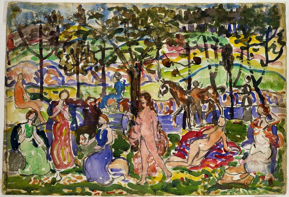 Park Scene, Maurice Prendergast