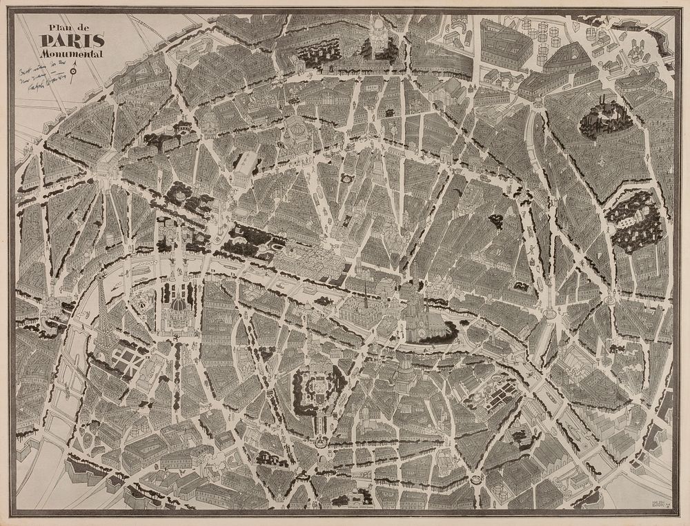Plan de Paris Monumental, Ralph Barton