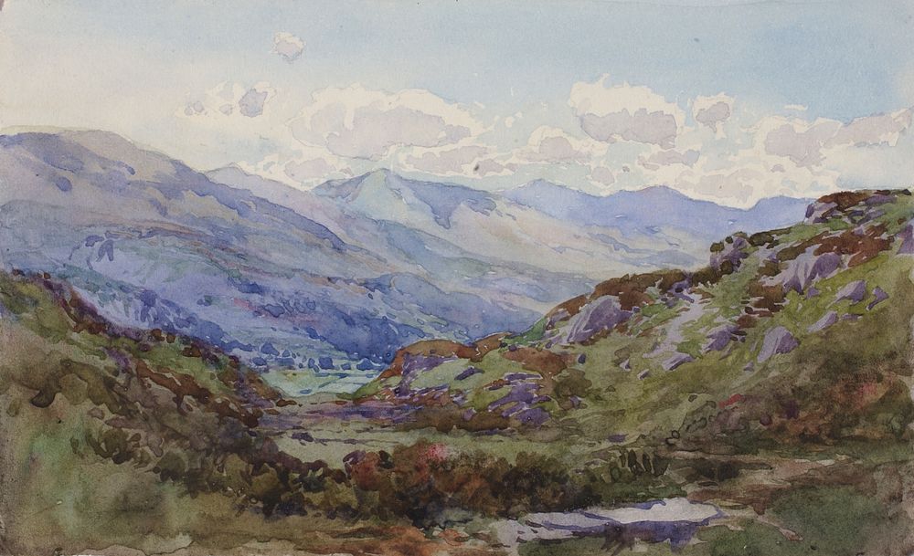 From above Pont-y-Pant, George Elbert Burr