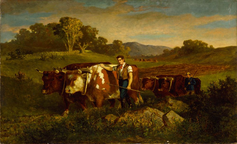 Herdsmen with Cows, Edward Mitchell Bannister