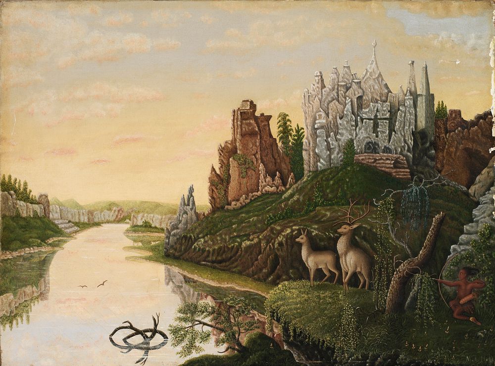 Landscape with Castles and Deer