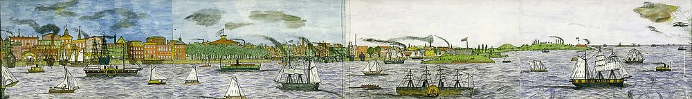 New York Harbor Panorama, Lawrence W. Ladd