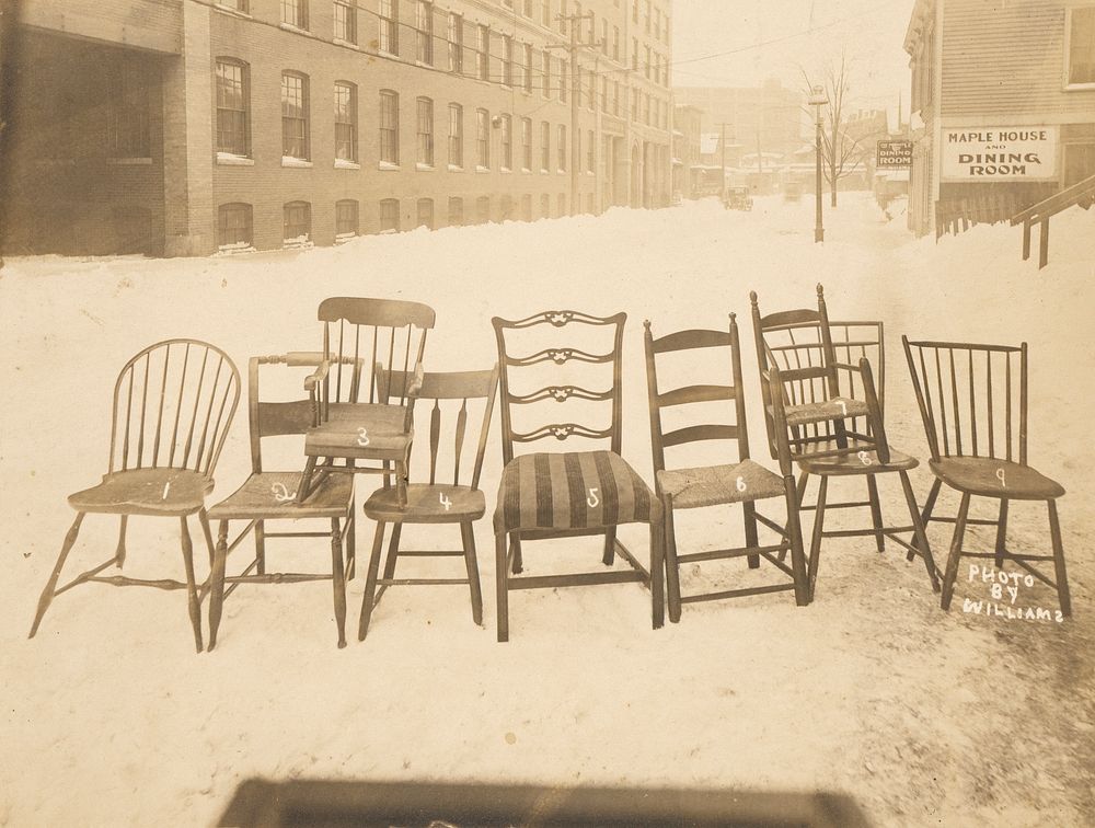 A Group of Chairs, Haverhill, Massachusetts