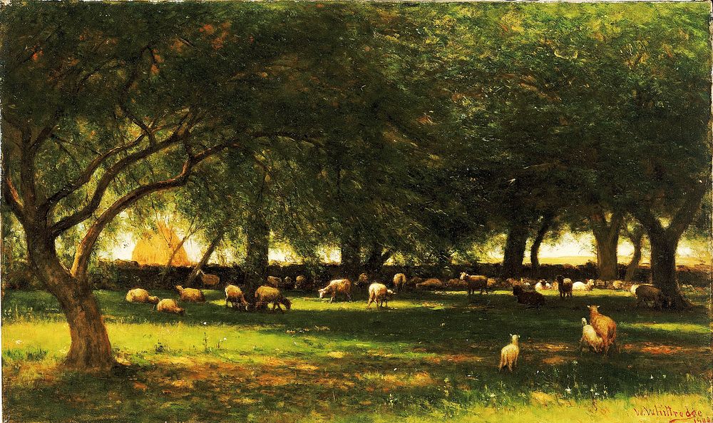 Noon in the Orchard, Worthington Whittredge
