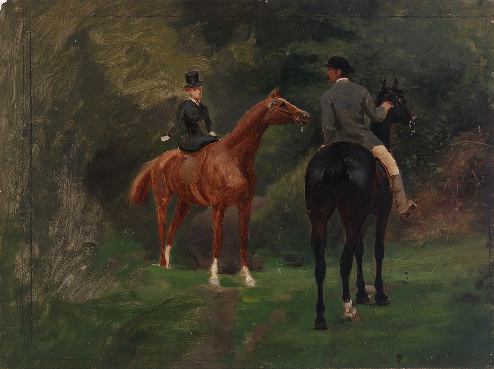 Figures on Horseback, Eliphalet Fraser Andrews