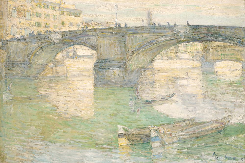 Ponte Santa Trinità by Frederick Childe Hassam
