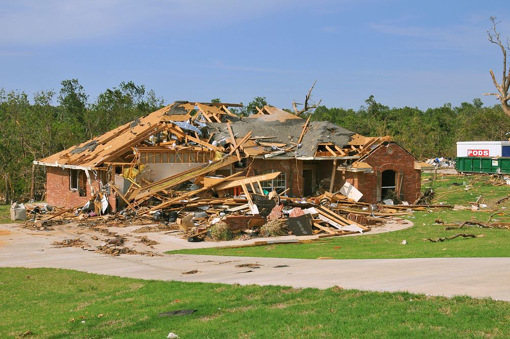 Oklahoma County, OK, May 24, 2010 -- Little remains of a home destroyed by one of the 22 confirmed tornadoes that swept…