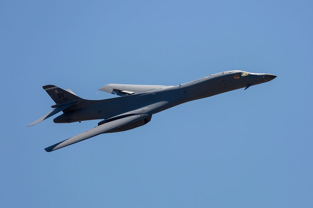 A B-1B Lancer at the Dyess AFB Air Show in May 2018.