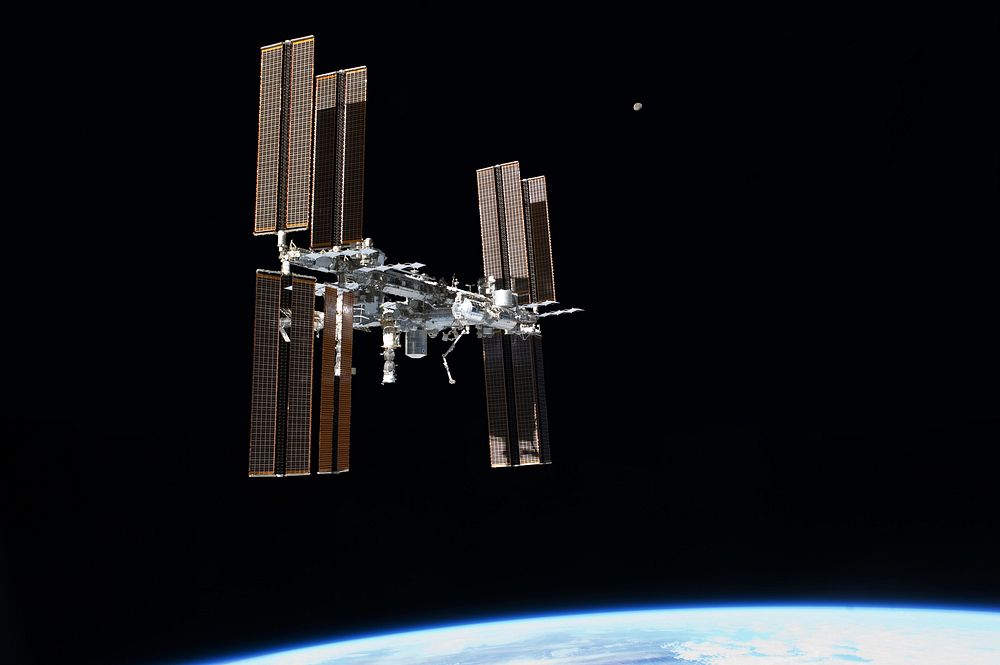 STS-135 final flyaround of ISSThis picture of the International Space Station was photographed from the space shuttle…