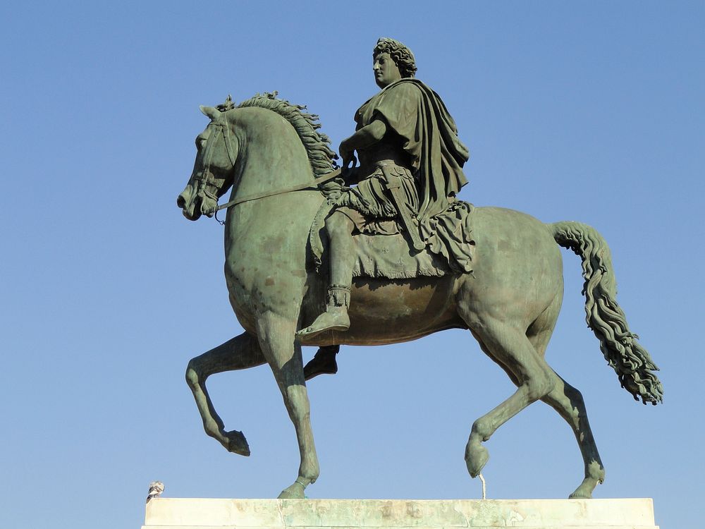Statue of Louis XIV, Place Bellecour, Lyon, France.