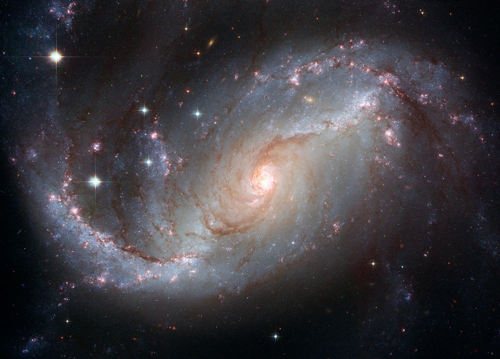 This NASA Hubble Space Telescope view of the nearby barred spiral galaxy NGC 1672 unveils details in the galaxy’s star…
