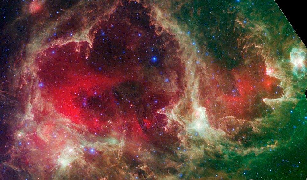 From the source site, courtesy of NASA/JPL-Caltech: Generations of stars can be seen in this new infrared portrait from…