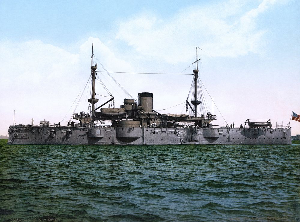 USS Texas in 1898 (commissioned 1892)