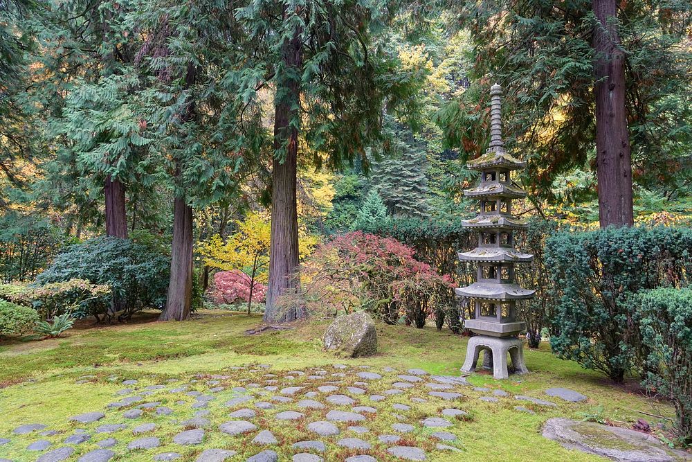 Portland Japanese Garden - Portland, Oregon, USA.