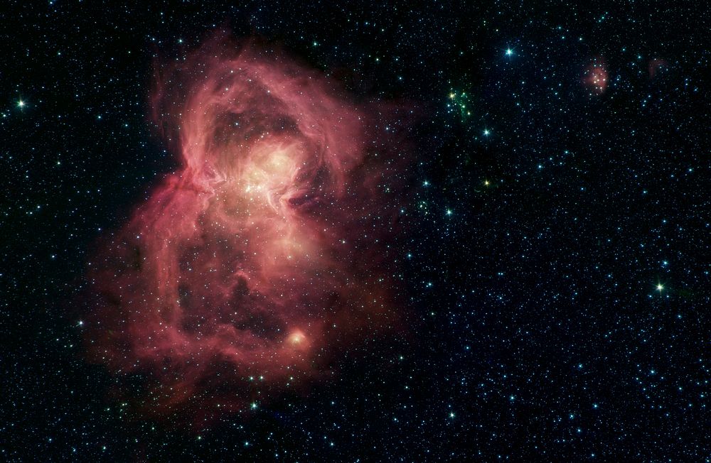 This image taken by NASA's Spitzer Space Telescope reveals the stellar nursery W40 (also known as Sh2-64) in infrared light.…