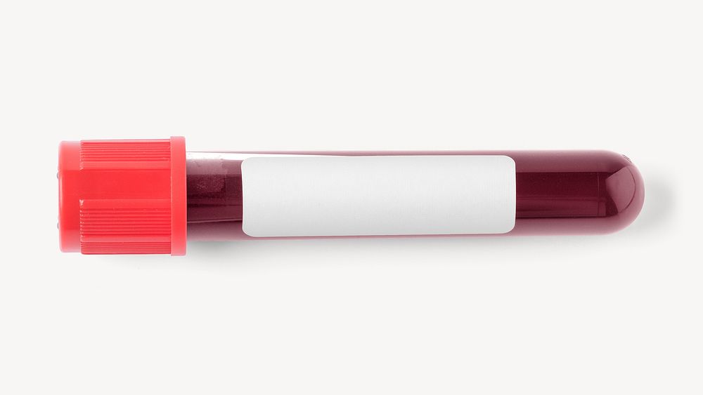 Blood test tube collage element image