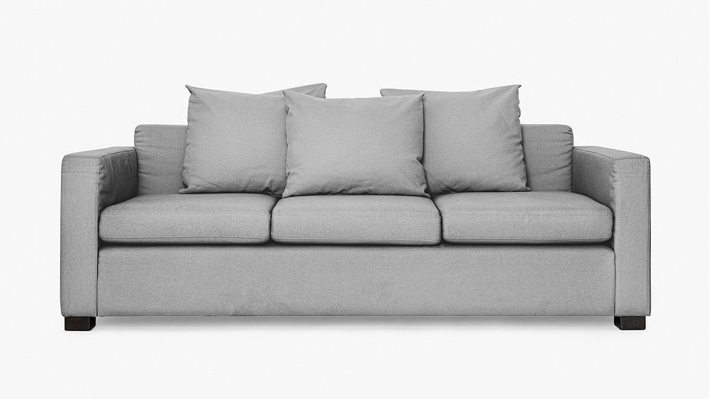 Modern sofa psd mockup living room furniture 