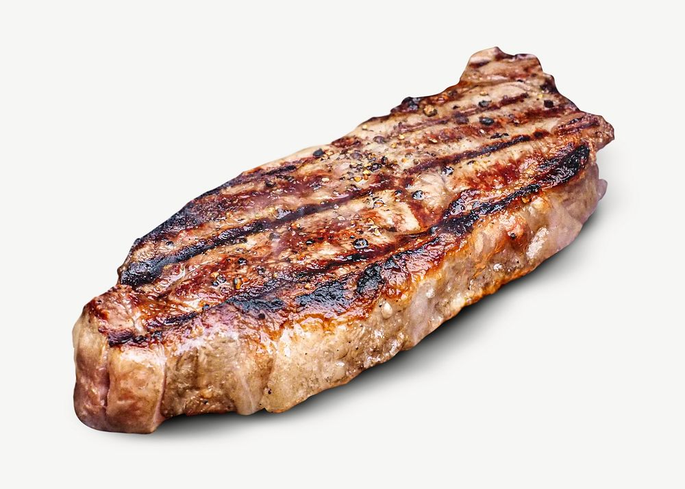 Pork steak collage element psd
