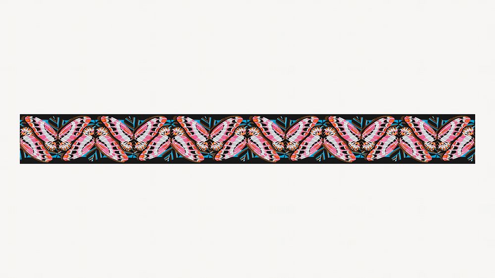 E.A. Séguy's butterfly divider, vintage patterned design.  Remixed by rawpixel.