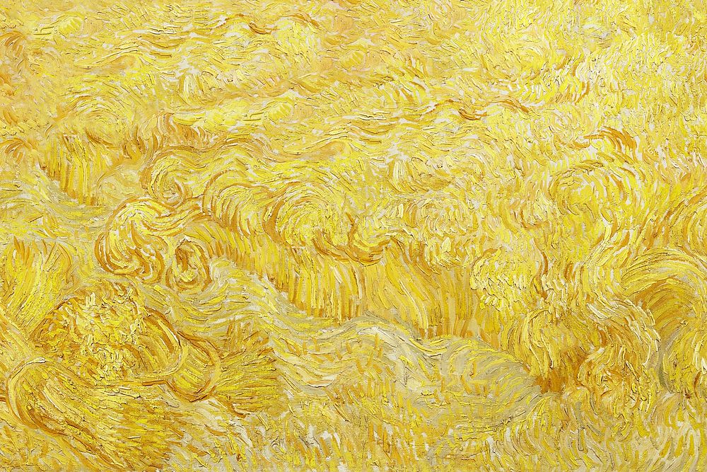 Vincent van Gogh's wheatfield background. Remixed by rawpixel.