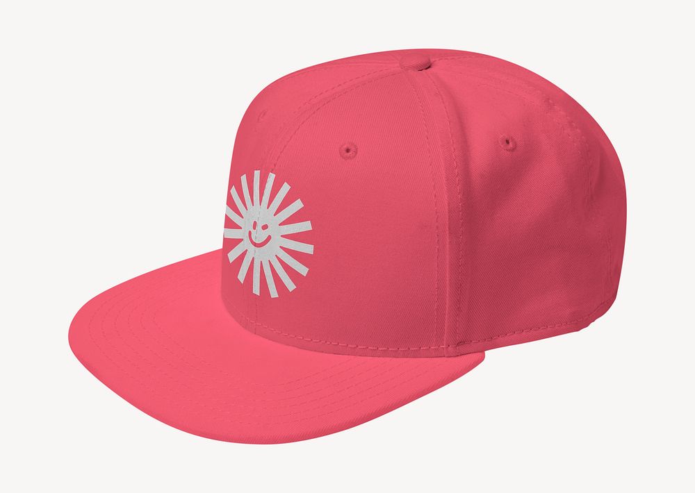 Pink cap  mockup, editable apparel & fashion psd