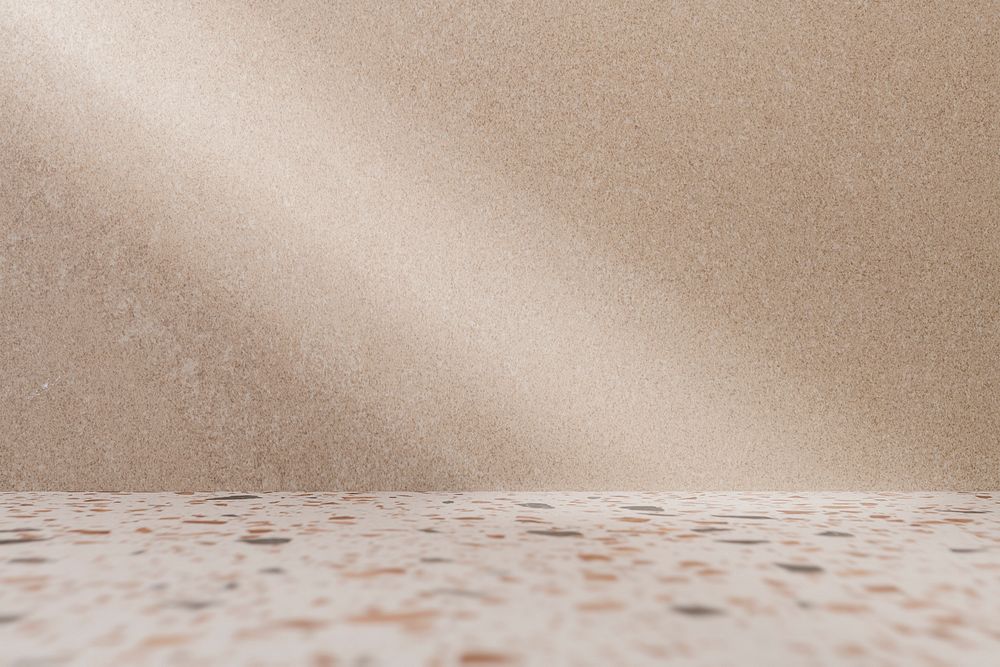 Beige terrazzo product backdrop