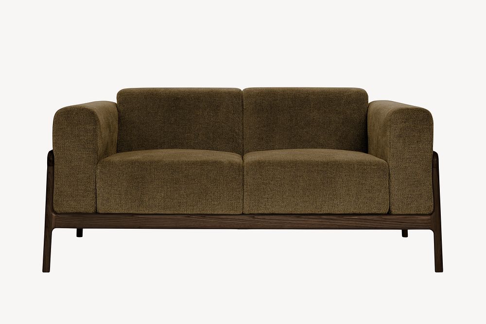 Modern sofa psd living room furniture mockup