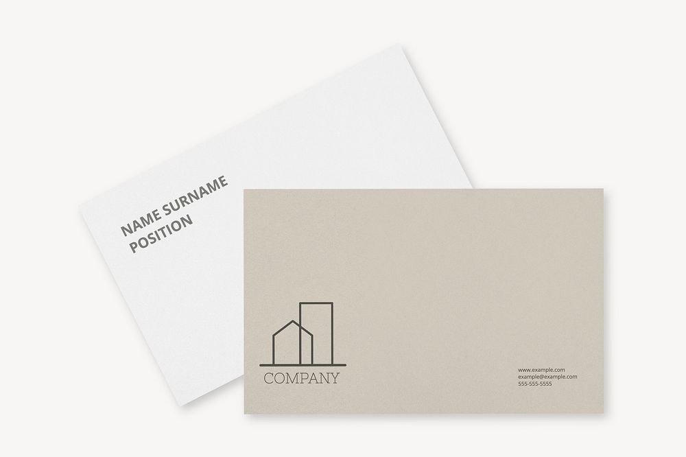 Minimal business card mockup psd