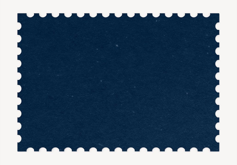 Blue postage stamp