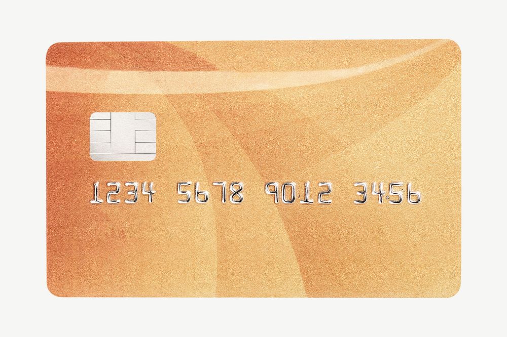 Credit card, finance collage element psd