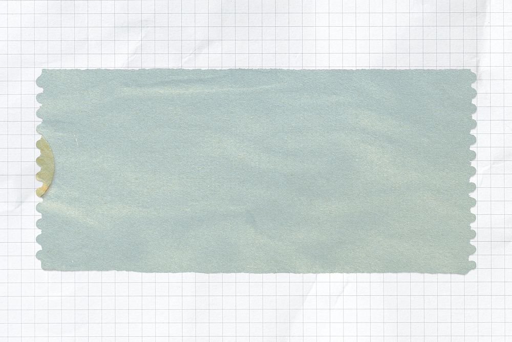 Vintage ticket paper collage element psd