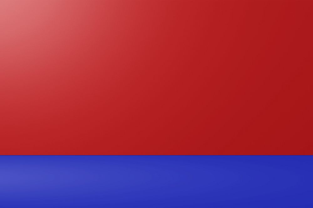 Red product background, blue border design
