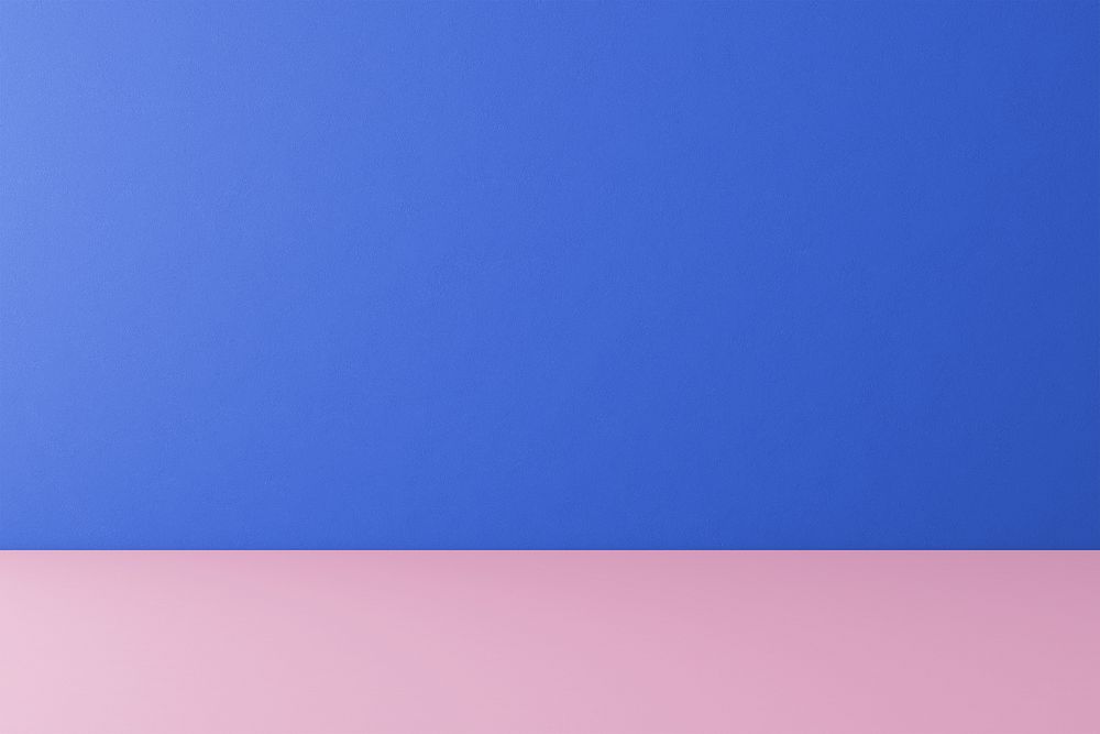 Blue product background, pink border