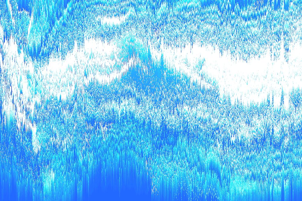 Abstract blue  glitch background