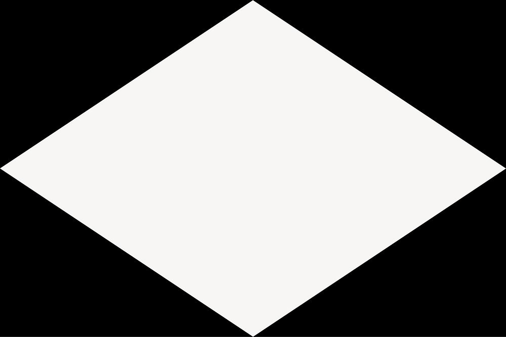 Rhombus square frame, geometric design vector