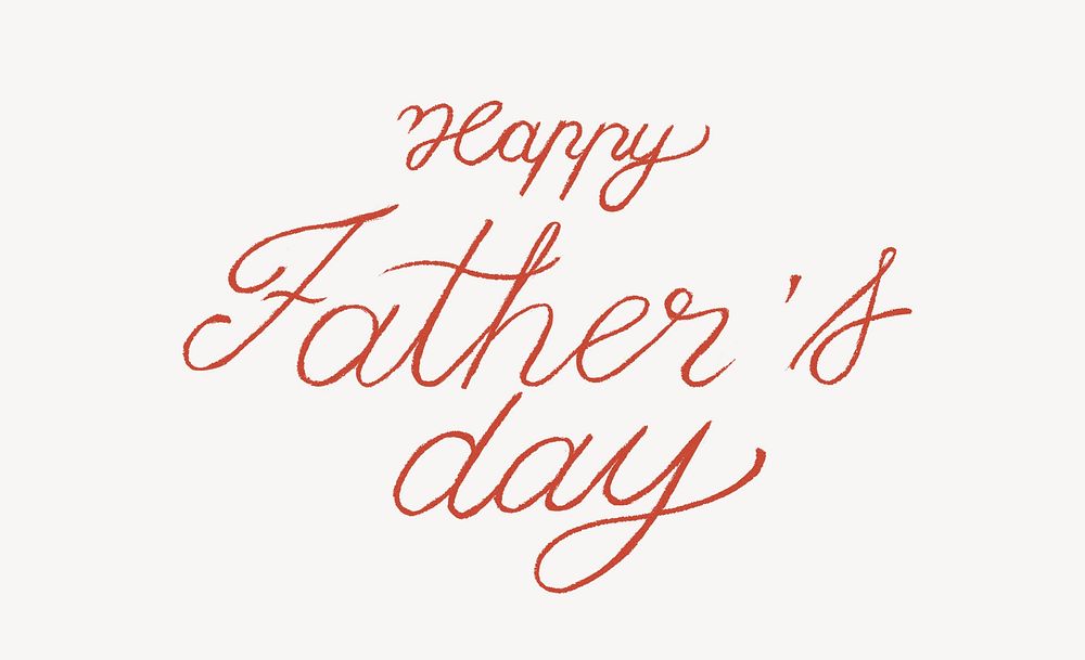 Happy Father's Day calligraphy, greeting graphic