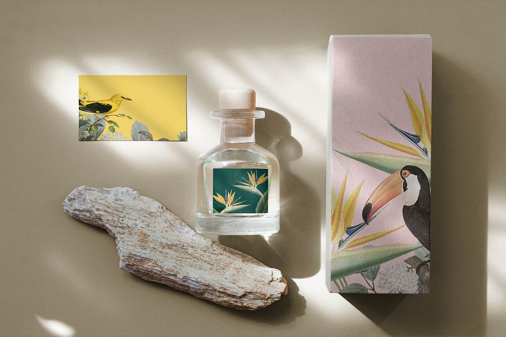Perfume bottle, aesthetic beauty product packaging design