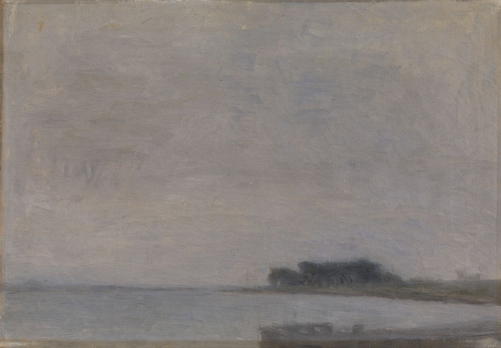 Landscape at Falster by Vilhelm Hammershøi