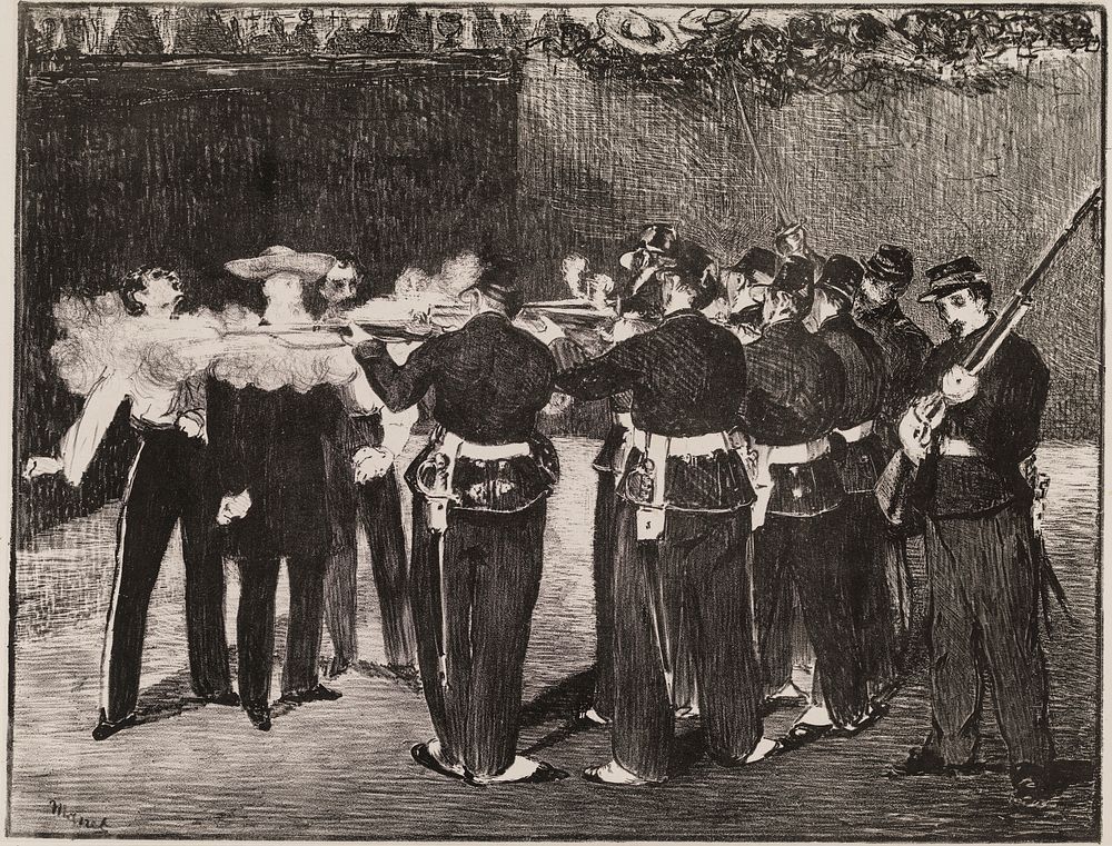 The Execution of Maximilien by &Eacute;douard Manet