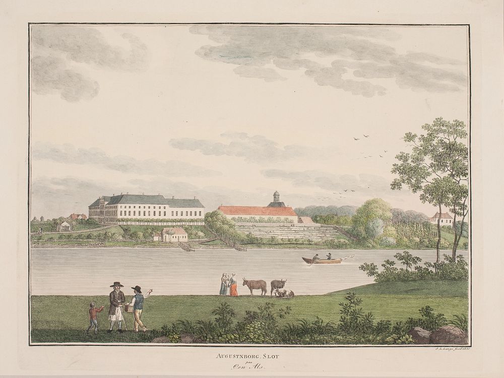 Augustenborg Castle on the island of Als by Søren L. Lange