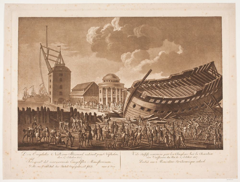 The disgrace of the English nation perpetrated on Nyholm on 17 October 1794 by Georg Haas