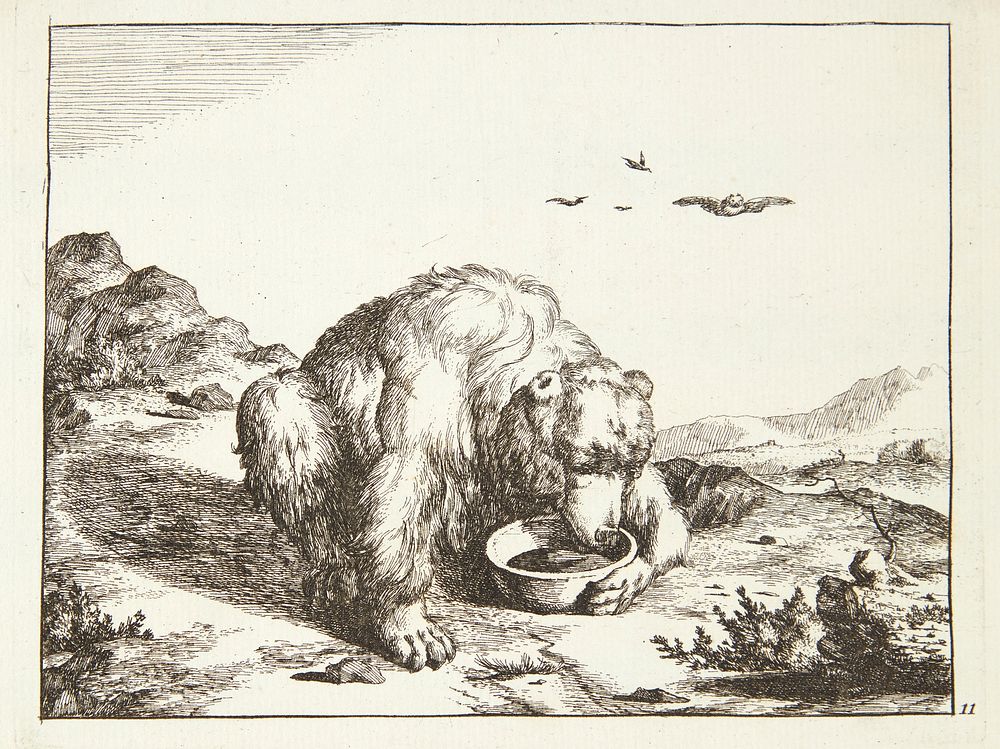 Drinking bear by Marcus de Bye