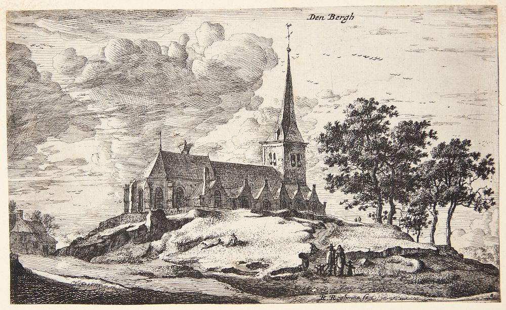 View towards the church in Nederhorst den Berg by Roelant Roghman