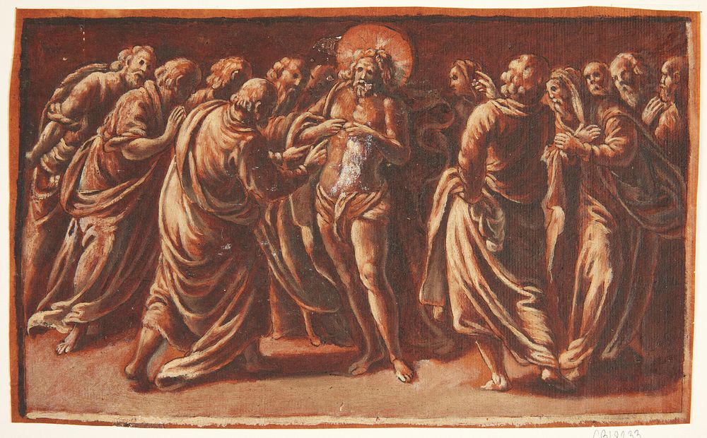 Jesus appears to the apostles by Hans Holbein The Elder