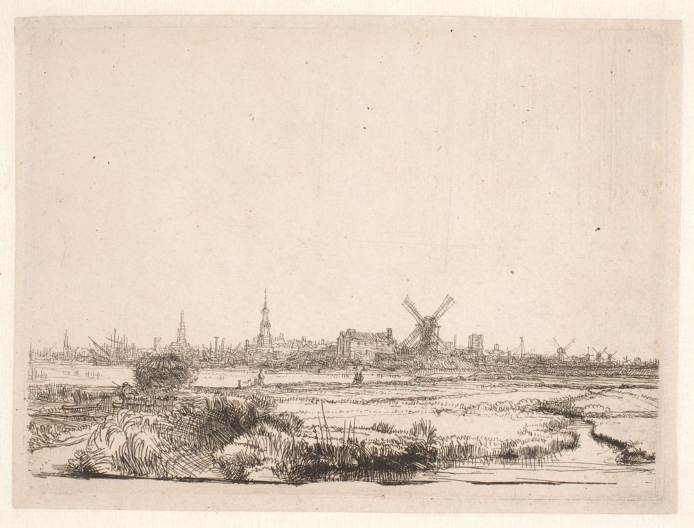 View towards Amsterdam by Rembrandt van Rijn