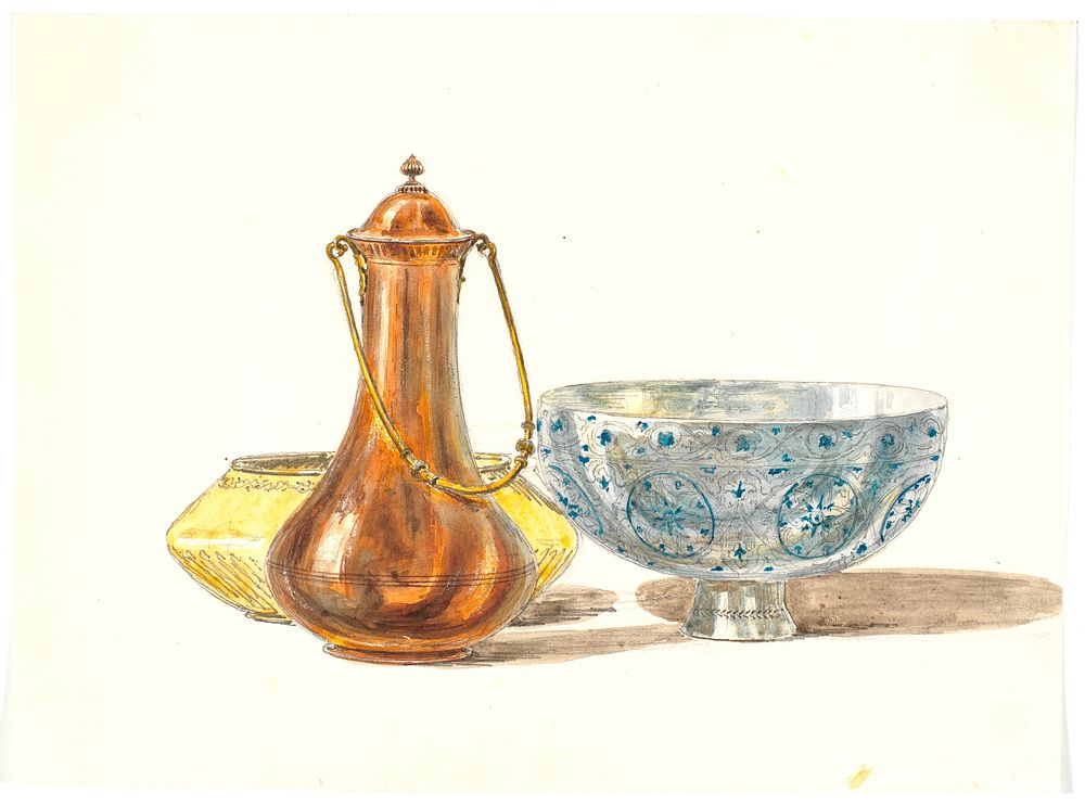 Turkish vessels and a jug