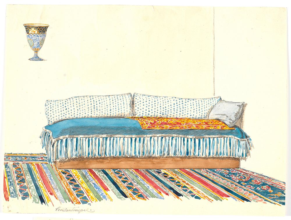 Turkish sofa by Martinus Rørbye