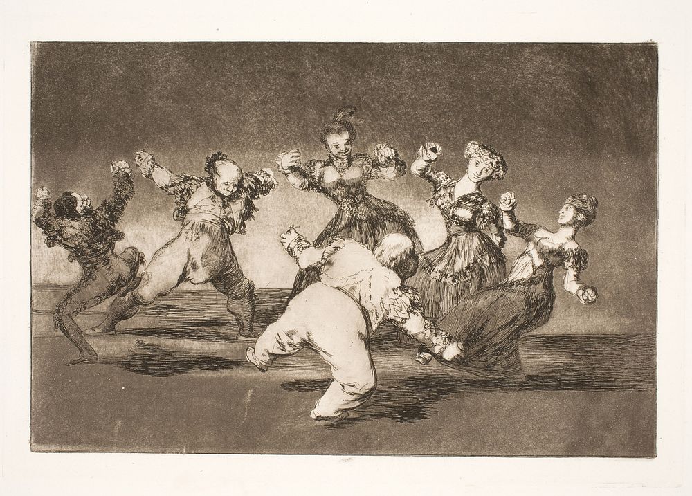 If Marion wants to dance, she has to face the consequences herself by Francisco Goya