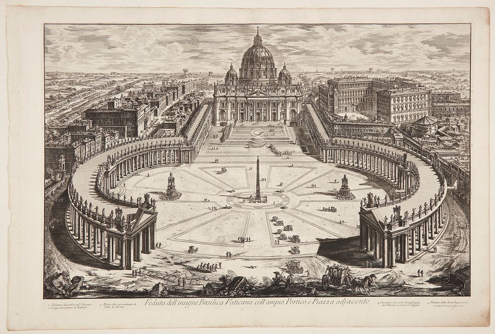 Peter's Square by Giovanni Battista Piranesi