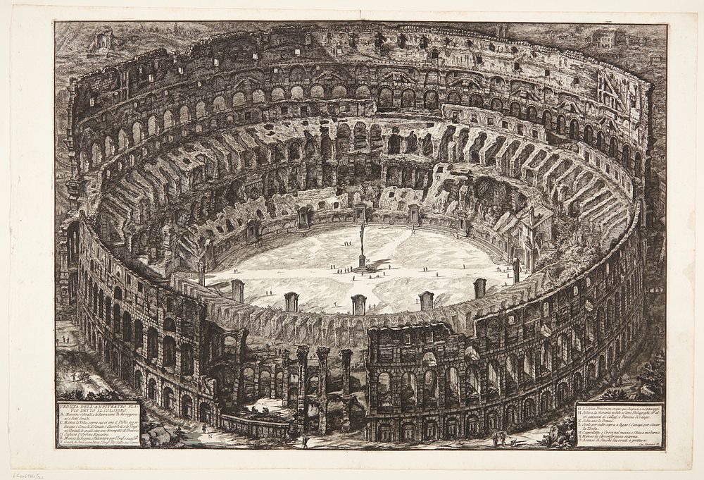 Colosseum, Flavian amphitheater, bird's eye | Free Photo - rawpixel